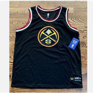 Denver Nuggets Jersey Mens XL Navy Gold NBA Basketball Ultra Game - Mile High